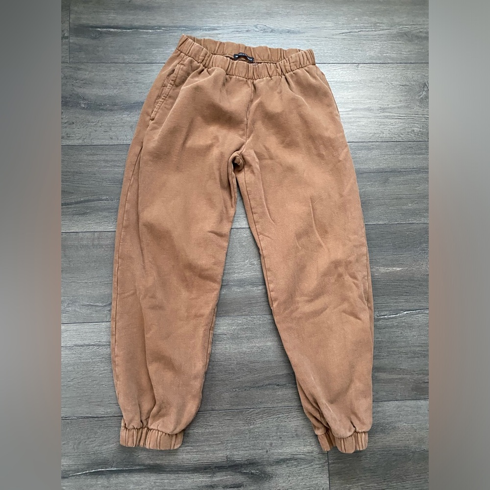 Brandy Melville Womens Brown Sweatpants Cuffed One Size